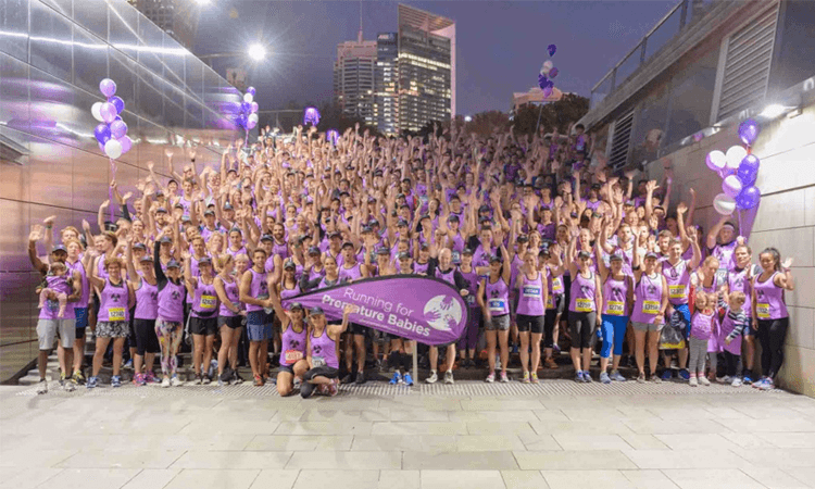 Running for Premature Babies group photo
