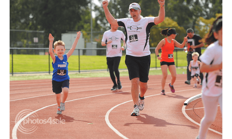 Casey Stride Series Fun Run Race 2 Great Gallop Melbourne father and son