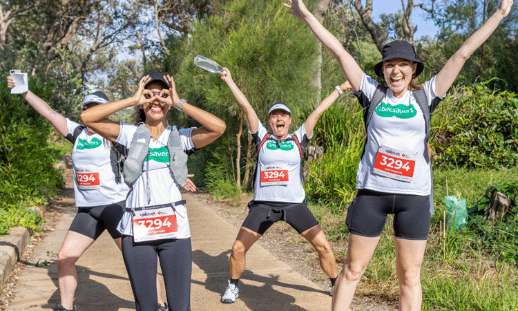 Coastrek Canberra Walking Challenge team big smiles