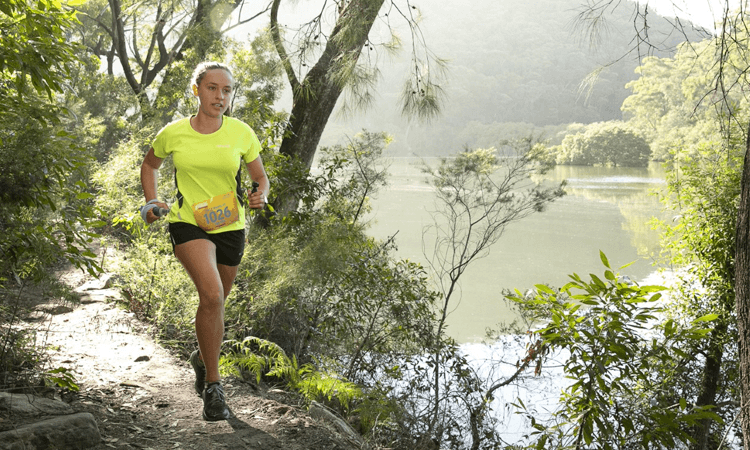 Jabulani Challenge Trail Run Ku Ring Gai National Park Sydney NSW lake