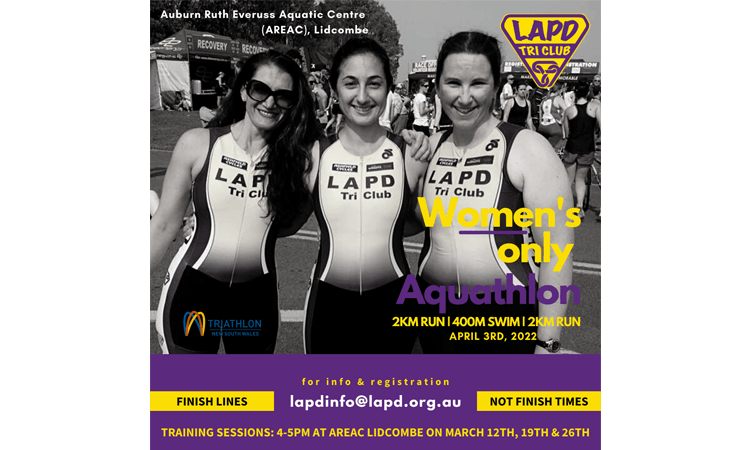 LAPD Women's Aquathon Lidcombe New South Wales