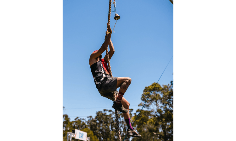 Raw Challenge NSW rope climb