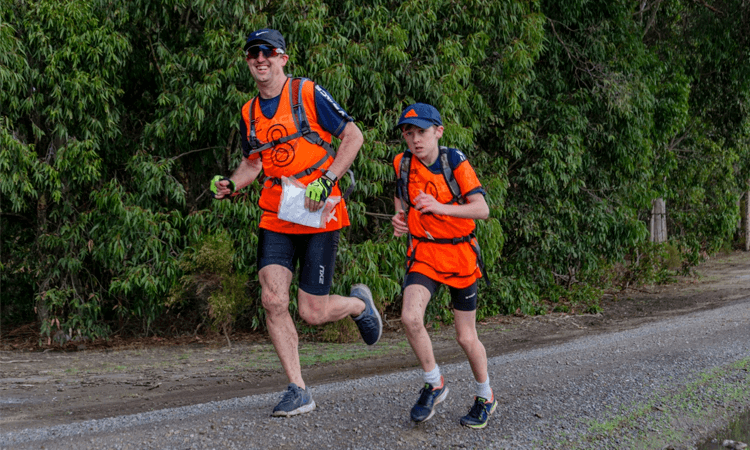 Sprint Series Adventure Race Lysterfield father son run