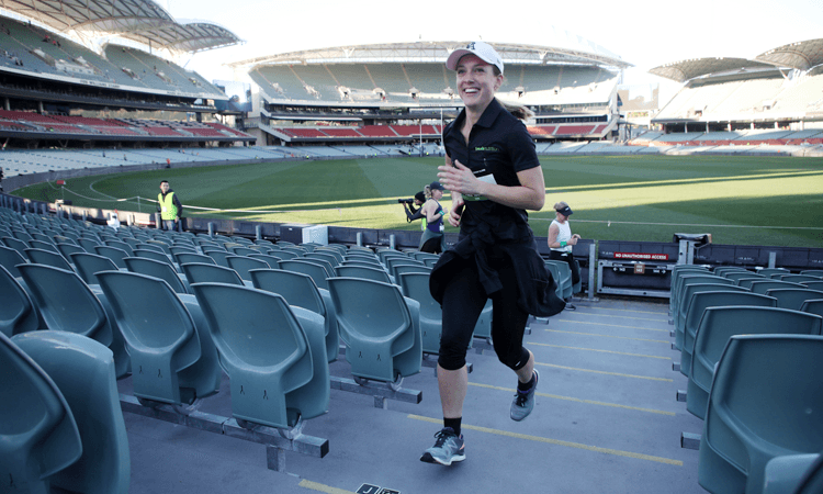 Stadium Stomp Adelaide Oval Stair Challenge cricket pitch