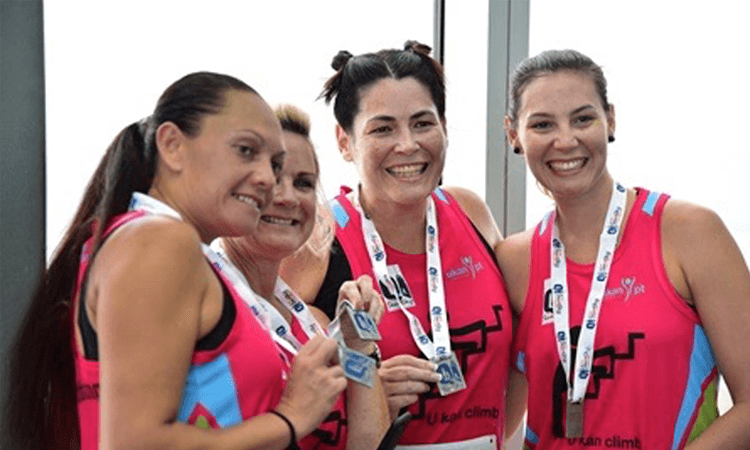 Stair Challenge finishing medals 2020