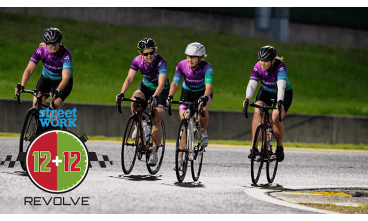 Streetwork 12+12 by Revolve 24 cycling fundraising challenge Sydney team of four
