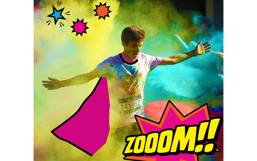 Melbourne Colour Run Hero Tour poster v4 2018